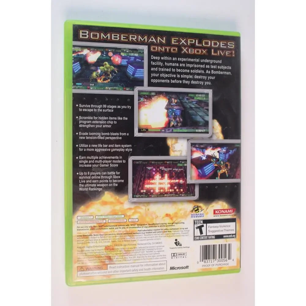 Bomberman Act: Zero (Microsoft Xbox 360) Authentic, Complete, Tested/Works